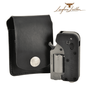 Custom leather Switch Gun pocket holster. Individually handcrafted at Longhorn Leather AZ 14