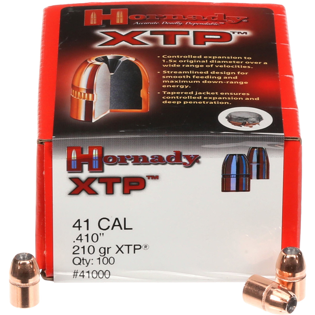Hornady Traditional Pistol Bullets 41 cal. .410 210 gr. XTP 100 box
