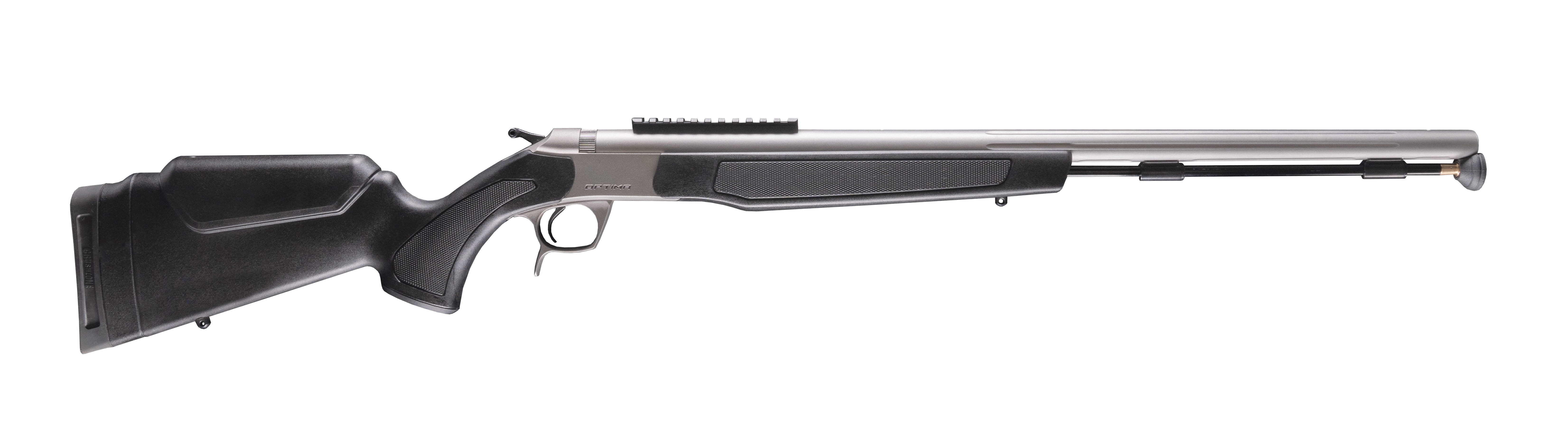 OPTIMA .50CAL SS/BLK RAIL 0 MOA PICATINNY RAIL